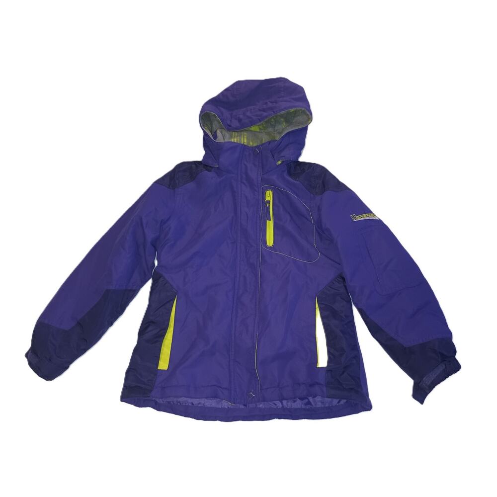 Hemisphere Girl Windbreaker Jacket Zipper Button Snap Outdoor Blue Size 7/8 G002